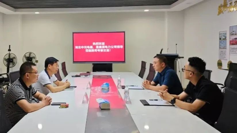 湖北中元電力科技、晟鑫源電力工程領導蒞臨我司考察交流